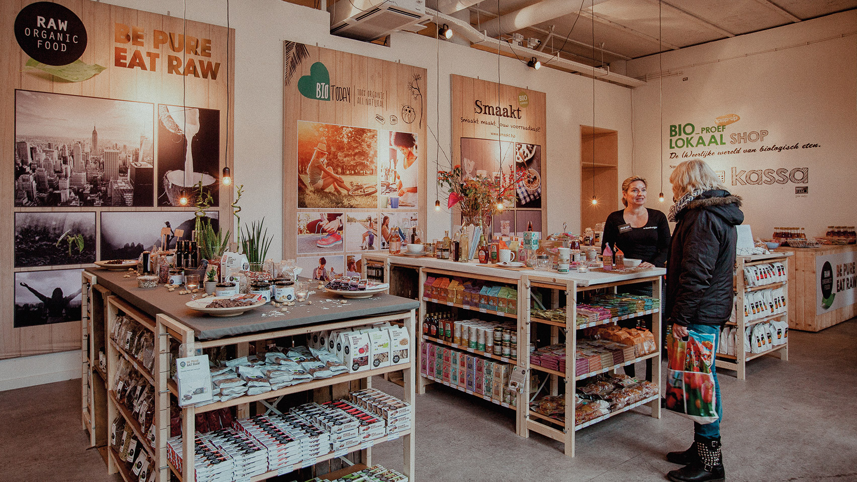 Pop-up winkel Bio Proeflokaal